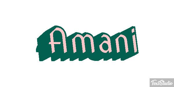 Amani Text effect