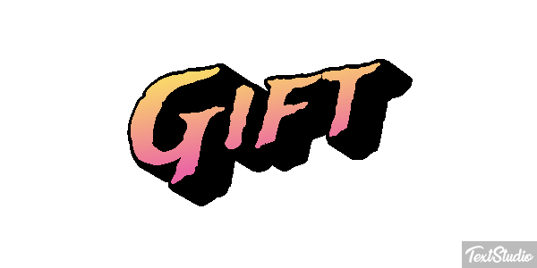 Gift Efeito do texto