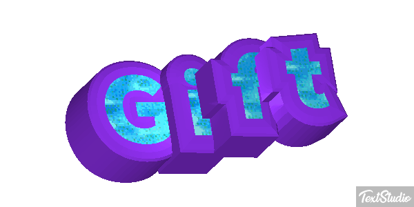 Gift Efeito do texto