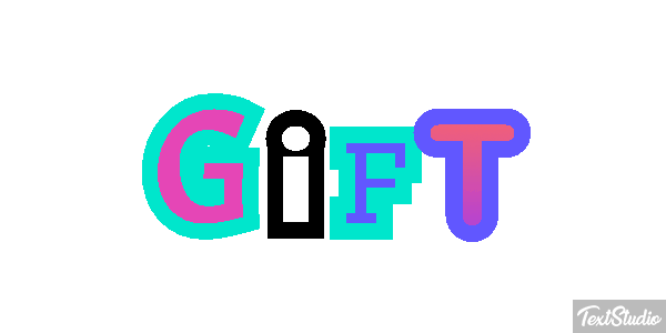 Gift Efeito do texto