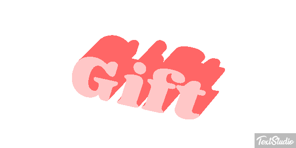 Gift Efeito do texto
