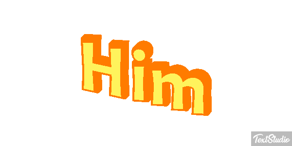 Him Text effect