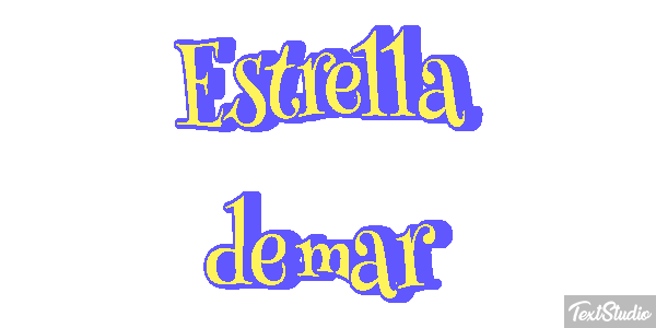 Estrella de mar Texteffekt