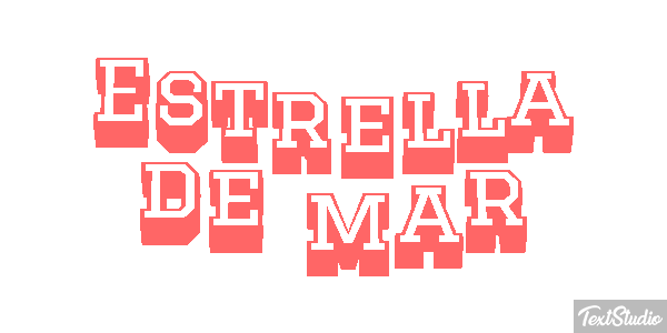 Estrella de mar Texteffekt