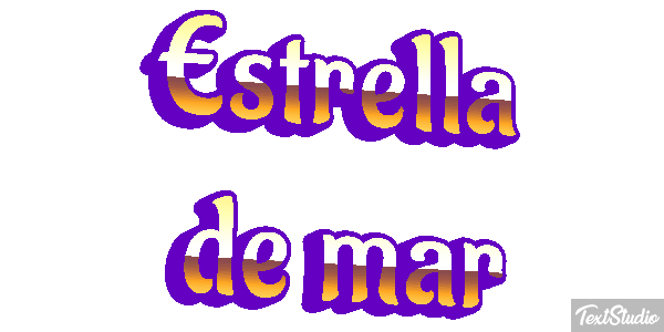 Estrella de mar Texteffekt