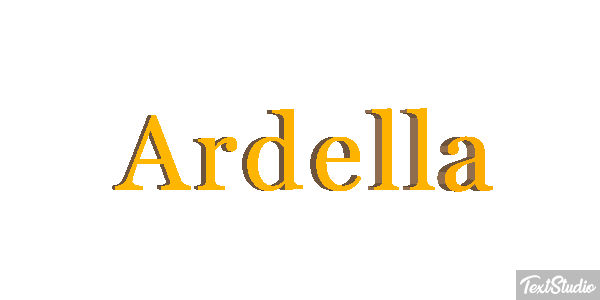 Ardella Text effect