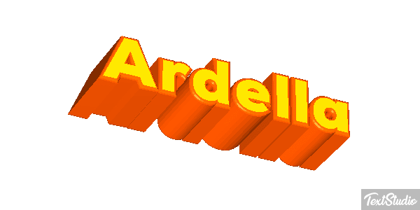 Ardella Text effect