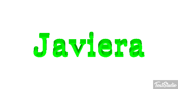 Javiera Effet de texte