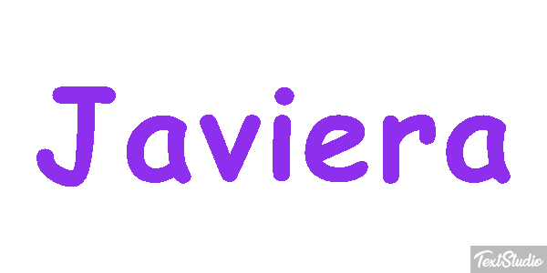 Javiera Effet de texte