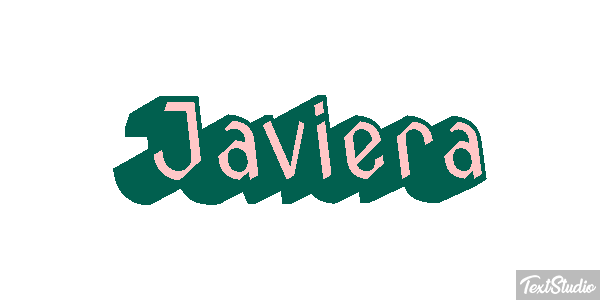 Javiera Effet de texte