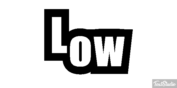 Low Tekst effect