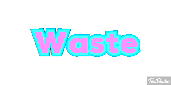 Waste Text effect