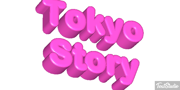 Tokyo Story Efeito do texto
