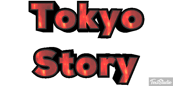 Tokyo Story Efeito do texto