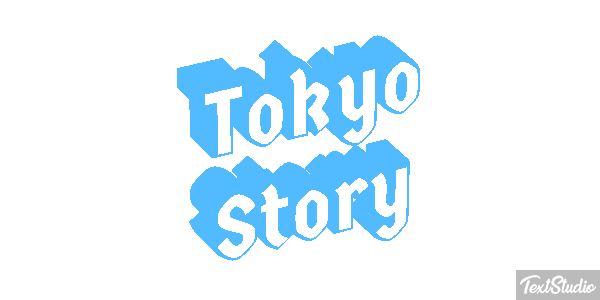 Tokyo Story Efeito do texto