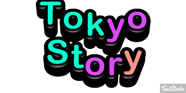 Tokyo Story Efeito do texto
