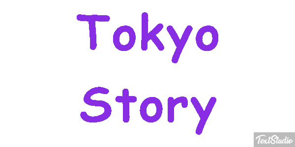Tokyo Story Efeito do texto