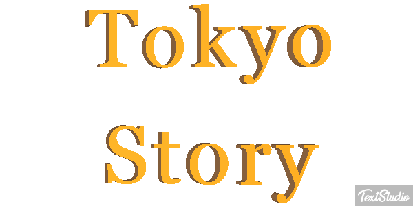 Tokyo Story Efeito do texto