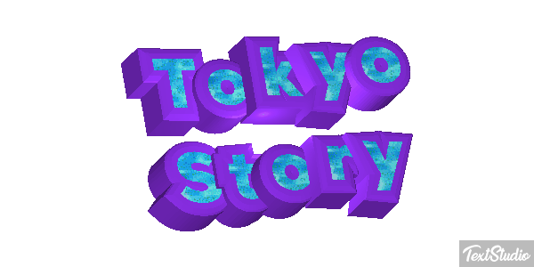 Tokyo Story Efeito do texto
