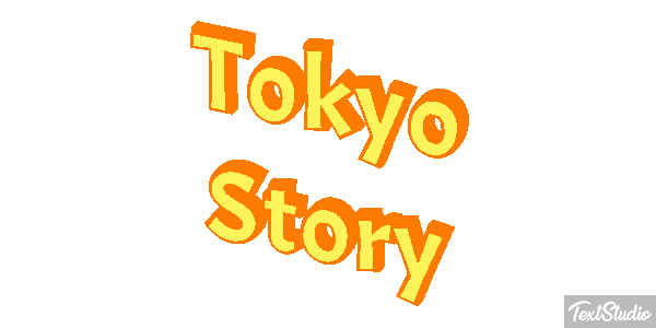 Tokyo Story Efeito do texto