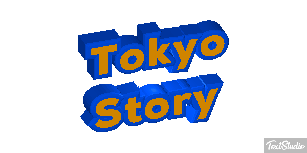 Tokyo Story Efeito do texto
