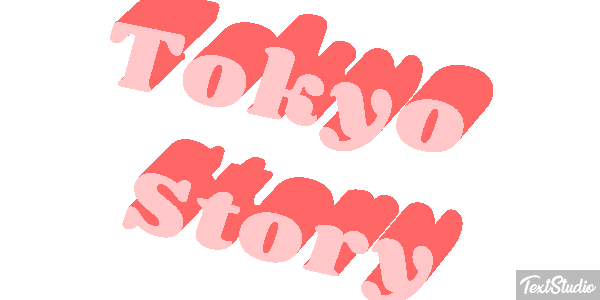 Tokyo Story Efeito do texto