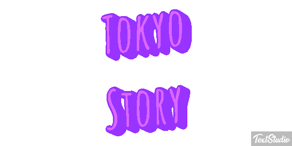 Tokyo Story Efeito do texto