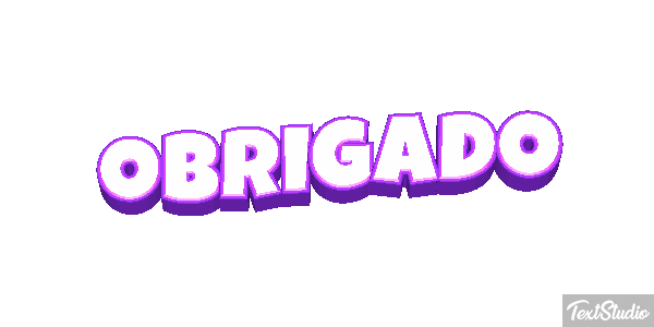 Obrigado Efeito do texto