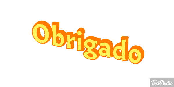 Obrigado Efeito do texto