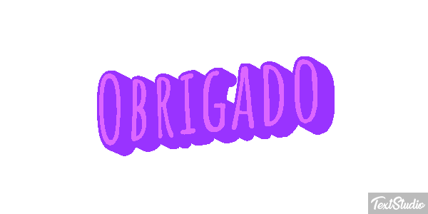 Obrigado Efeito do texto
