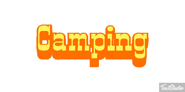 Camping Effetto testo