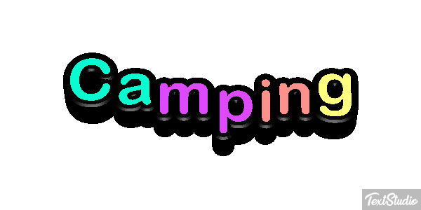 Camping Effetto testo