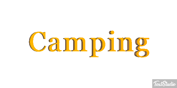 Camping Effetto testo