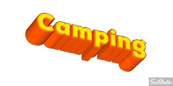 Camping Effetto testo