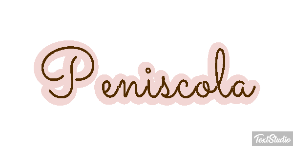 Peniscola Efekt tekstowy