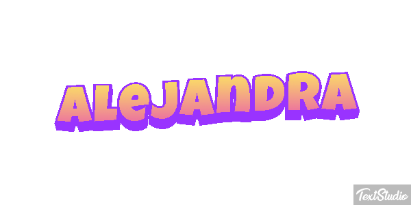 Alejandra Text effect