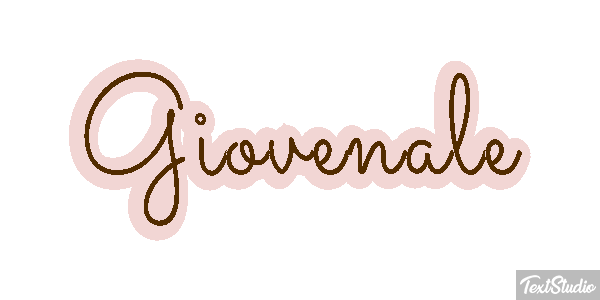 Giovenale Text effect