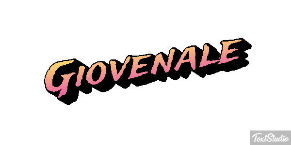 Giovenale Text effect