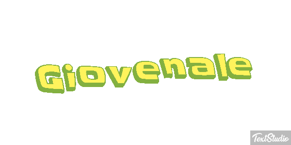 Giovenale Text effect
