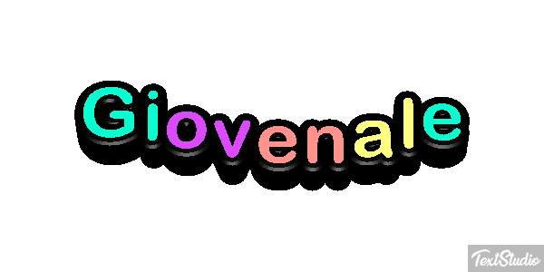Giovenale Text effect