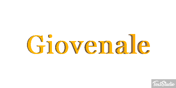 Giovenale Text effect