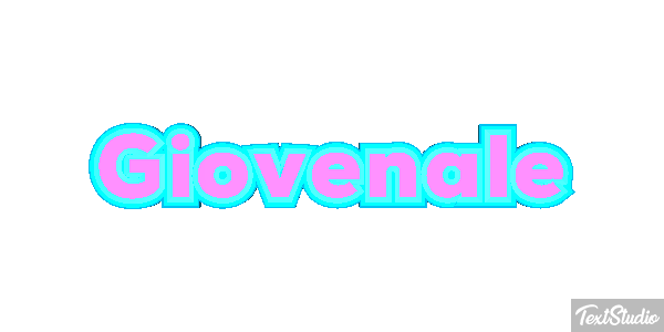 Giovenale Text effect