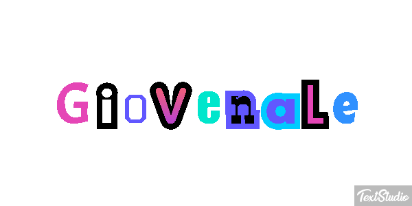 Giovenale Text effect