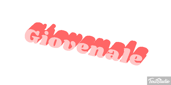 Giovenale Text effect