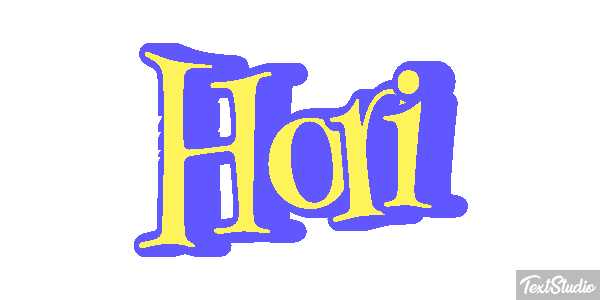 Hori Text effect