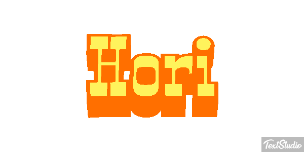 Hori Text effect
