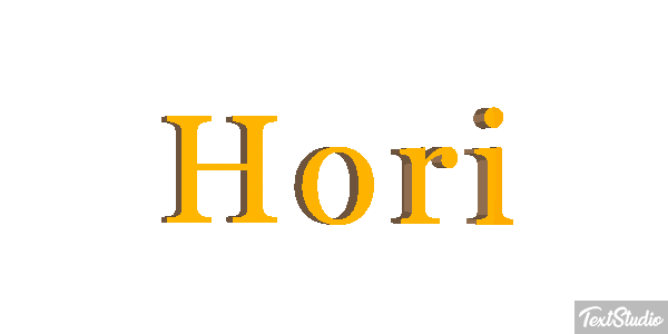 Hori Text effect