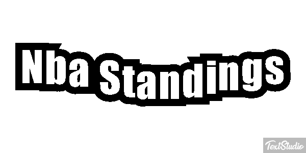 Nba Standings Efeito do texto