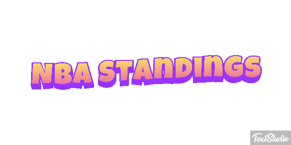Nba Standings Efeito do texto