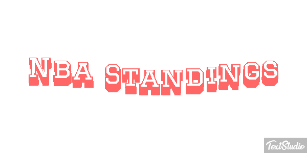 Nba Standings Efeito do texto